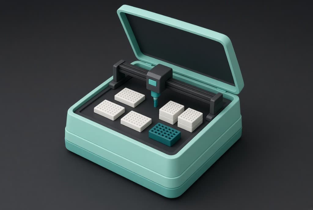 Automated laboratory liquid handler with a gantry pipette and microwell plates